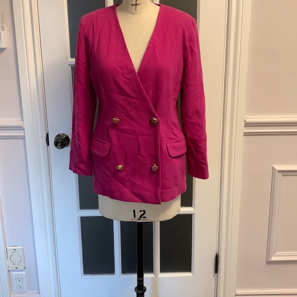 Vintage Hilton fuchsia pink jacket